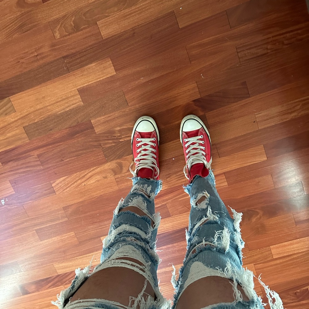 Converse chuck taylor high top red sneaker women us 9.5